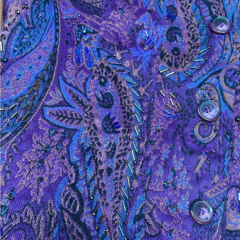 Coldwater Creek Women's Purple Jacket - Picture 4 of 4